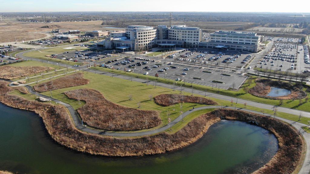 Drone services New Lenox Illinois Mokena Naperville Lockport Tinley Park Will Cook DuPage commercial building aerial photo 
